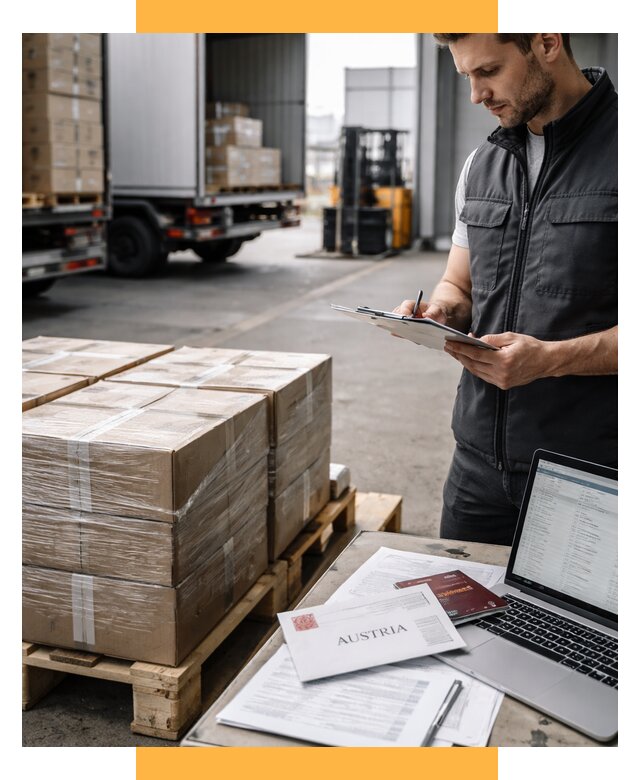 Доставка в Австрию от 66404 р. Логистика и экспорт СетСервис-Ялт