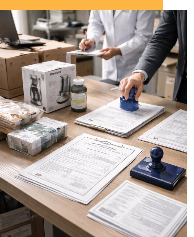 Сертификация импортных товаров от 12259 с таможенным сопровождением